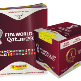 2022 Panini World Cup Soccer Sticker Box and Album Combo