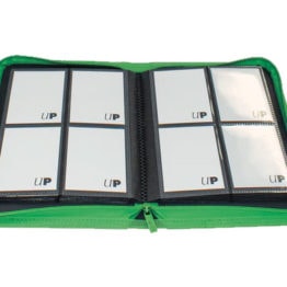 Ultra Pro Green Vivid 4-Pocket Zippered Pro Binder