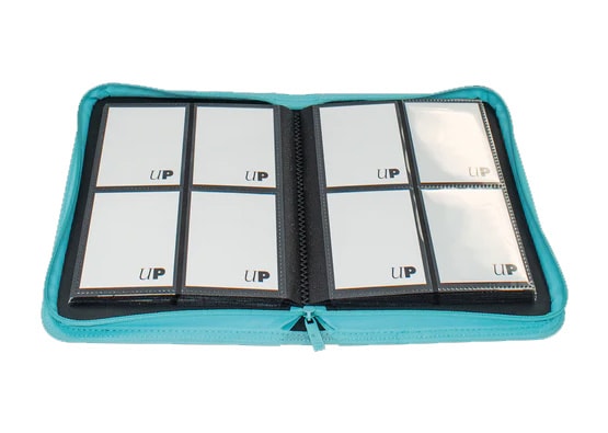 Ultra Pro Light Blue Vivid 4-Pocket Zippered Pro Binder