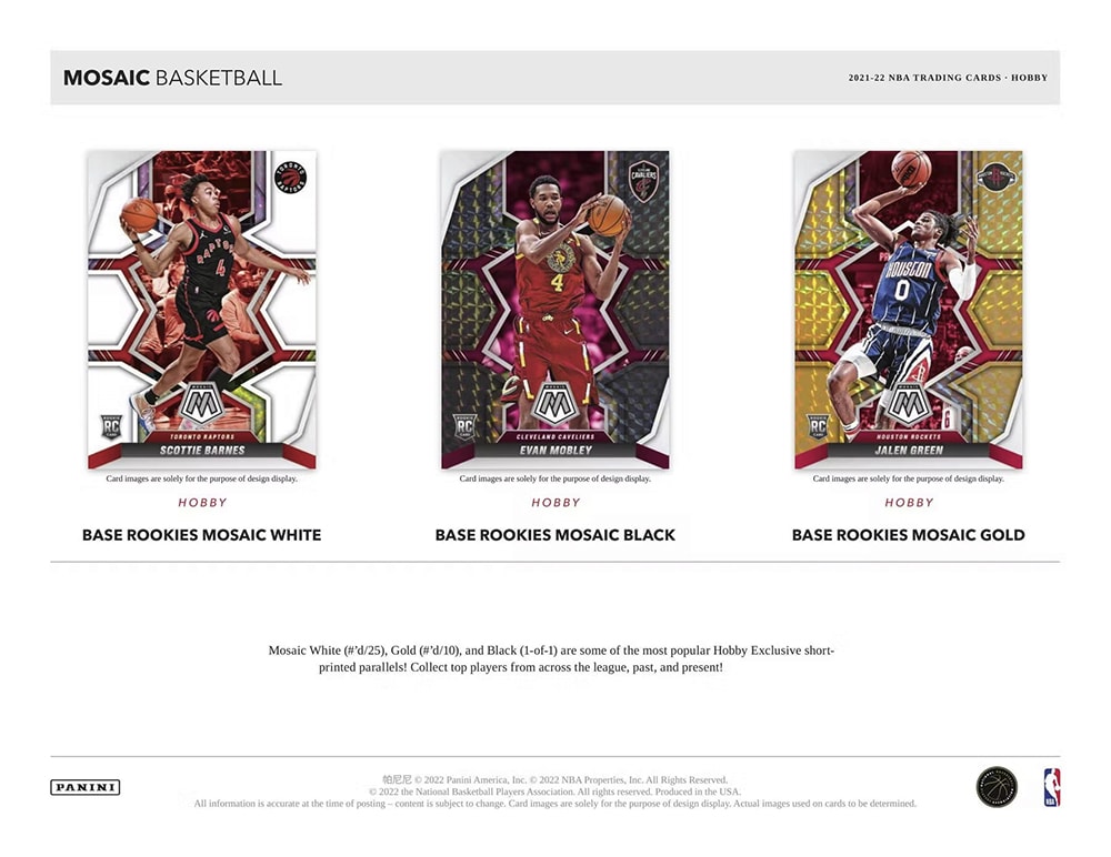 2021-22 PANINI MOSAIC BASKETBALL HOBBY BOX - Breakaway Sports Cards