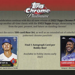 2022 Topps Chrome Platinum Anniversary Baseball Hobby Box