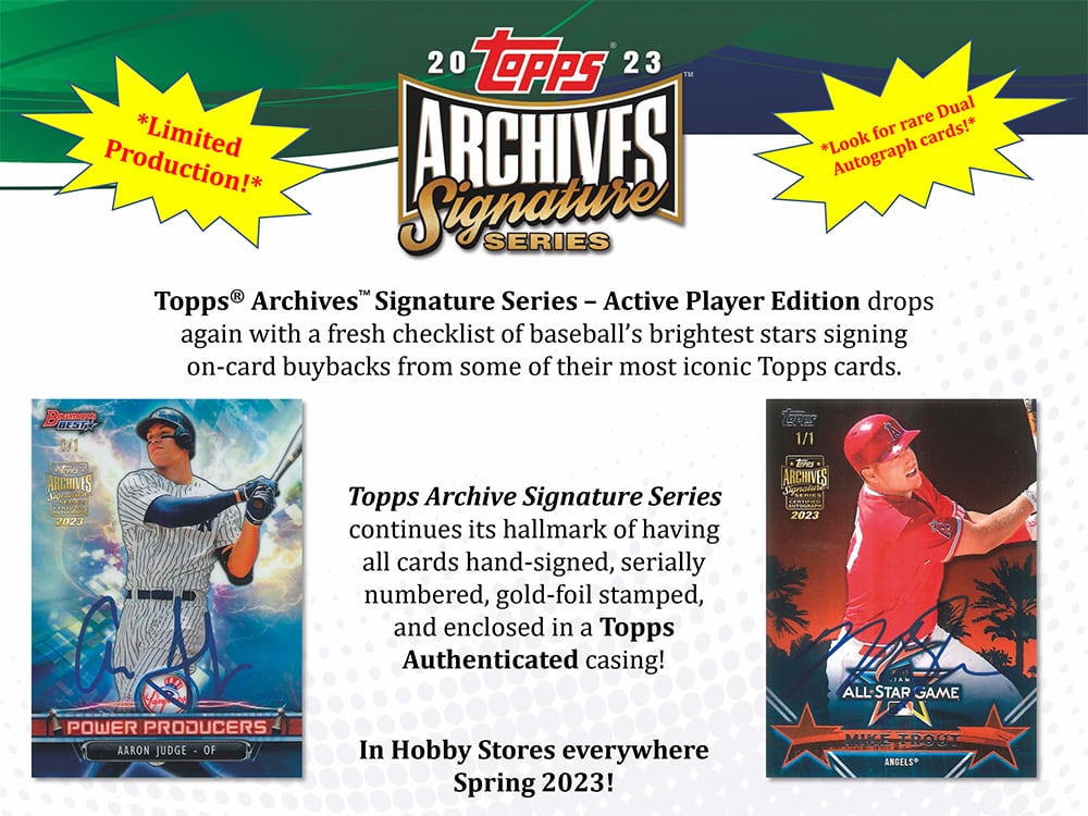 2023 Topps Archives Signature Series Baseball Hobby Box