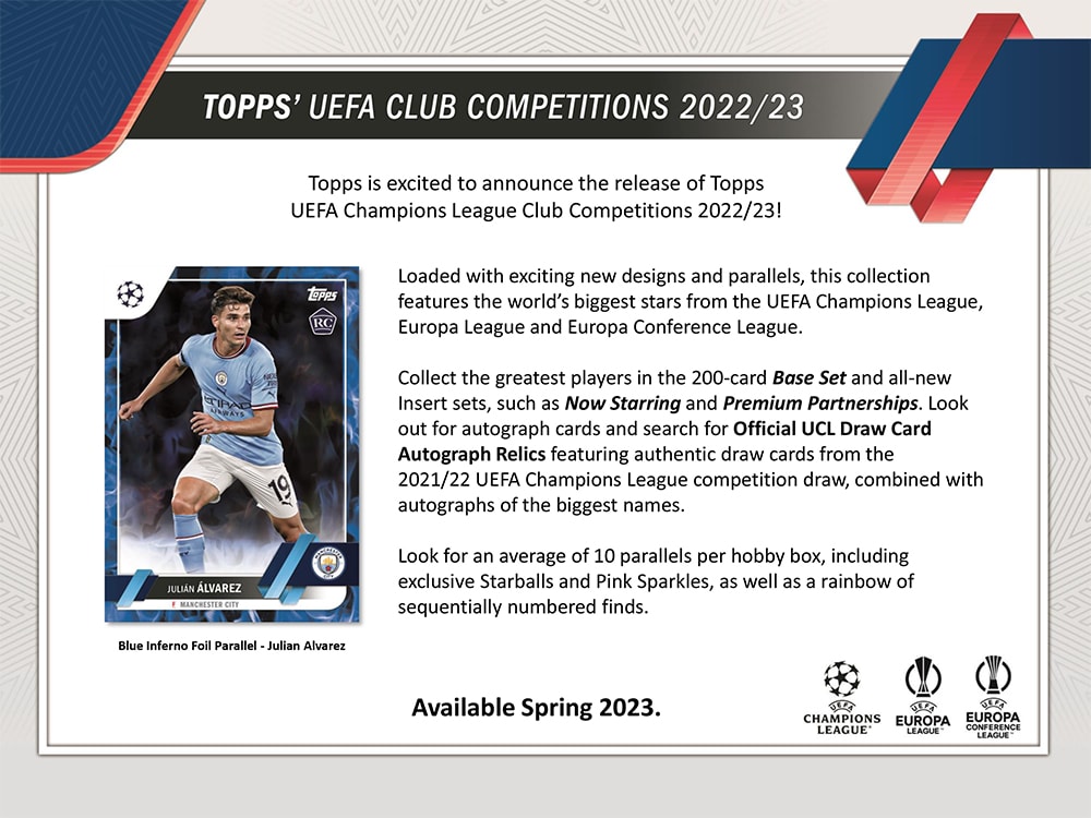 2022-23 Topps UEFA Club Competitions Soccer Hobby Box