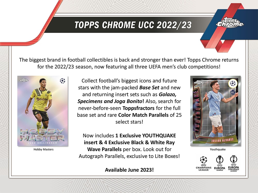 2022-23 Topps UEFA Club Competitions Soccer Chrome Lite Box