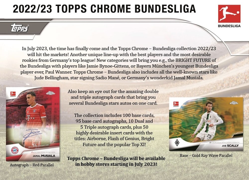 2022-23 Topps Bundesliga Chrome Soccer Hobby Box