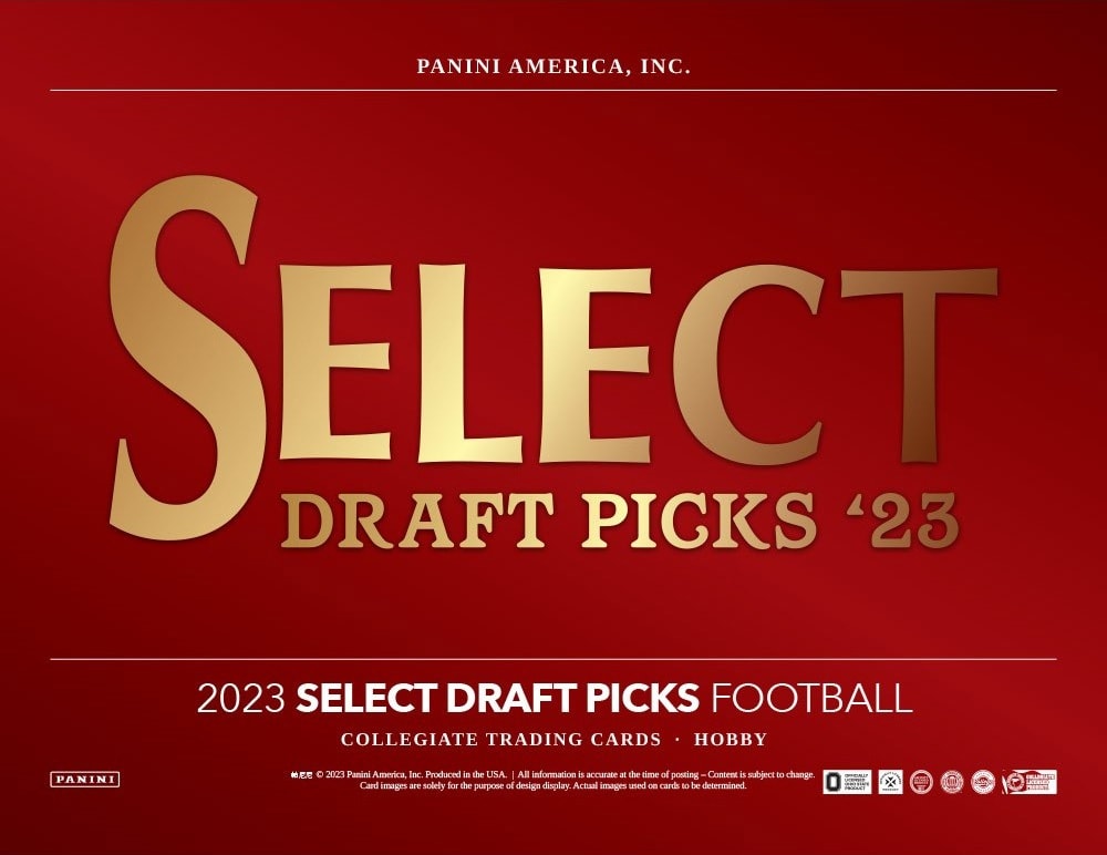 2023 Panini Select Draft Picks Collegiate Football Hobby Box