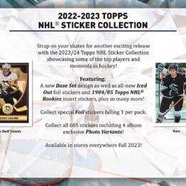2023-24 Topps NHL Hockey Sticker Box and Album Combo