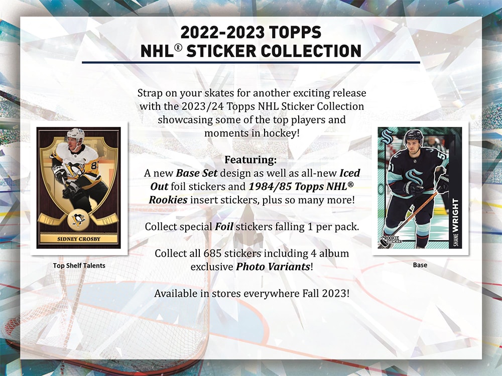 2023-24 Topps NHL Hockey Sticker Box