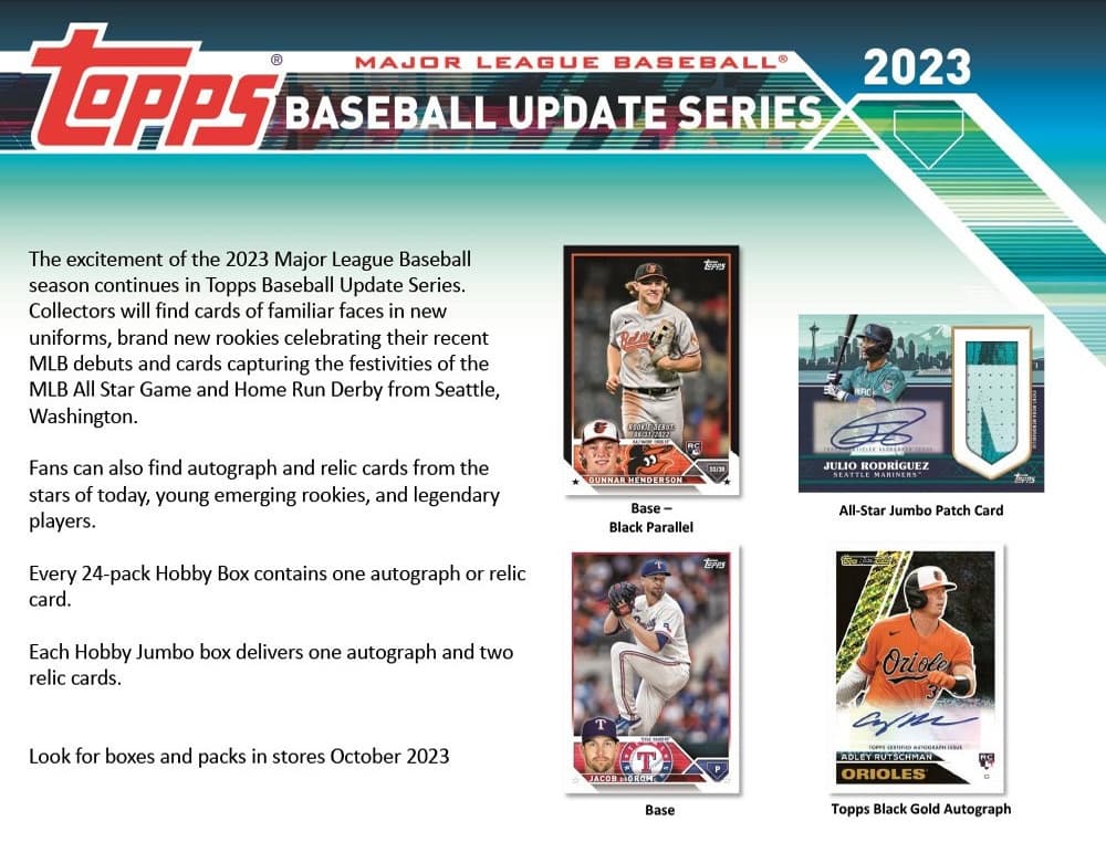 2023 TOPPS UPDATE BASEBALL JUMBO BOX - Breakaway Sports Cards