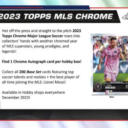 2023 Topps Chrome MLS Soccer Hobby Box