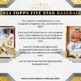 2023 Topps Five Star Baseball Hobby Box