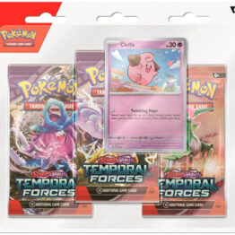 Pokemon Scarlet and Violet Temporal Forces Cleffa 3 Pack Blister