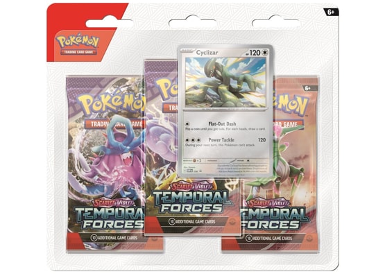 POKEMON SCARLET AND VIOLET TEMPORAL FORCES CYCLIZAR 3 PACK BLISTER