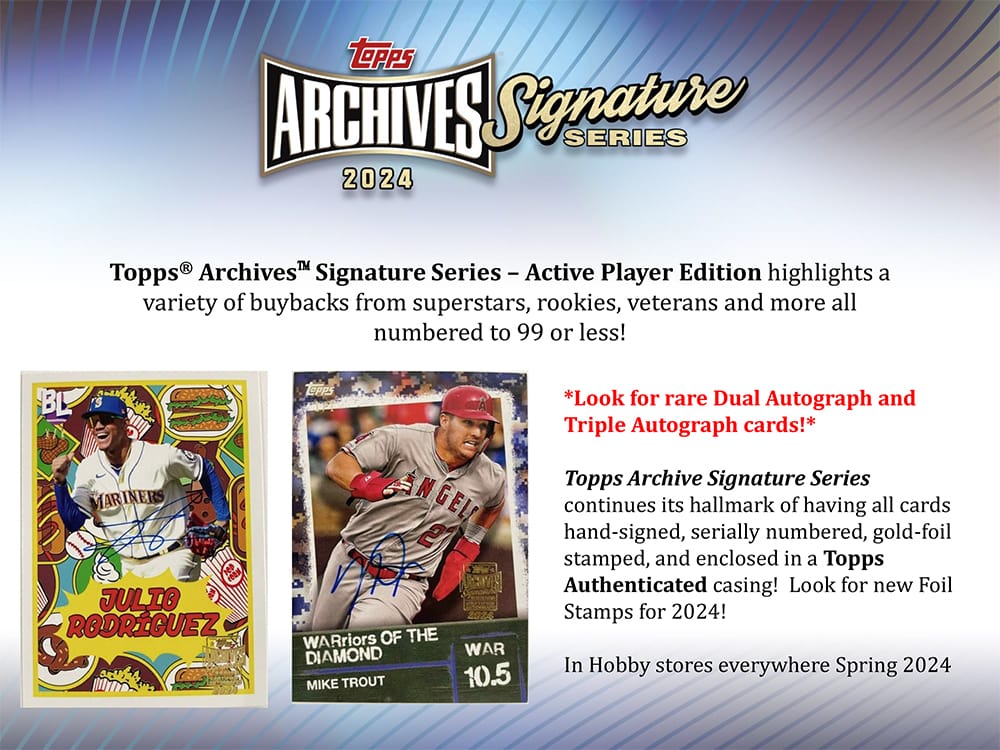 2024 Topps Archives Signature Series Baseball Hobby Box