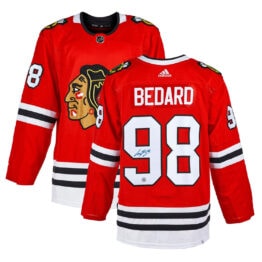 Connor Bedard Autographed Chicago Blackhawks Red Adidas Jersey