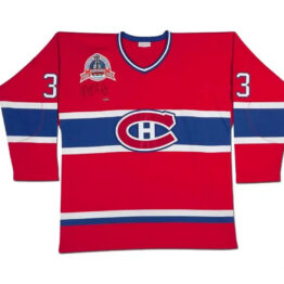 UDA Patrick Roy Autographed Montreal Canadiens Red Mitchell & Ness Jersey
