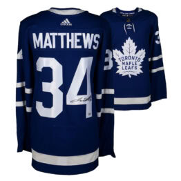 Auston Matthews Autographed Toronto Maple Leafs Blue Adidas Jersey