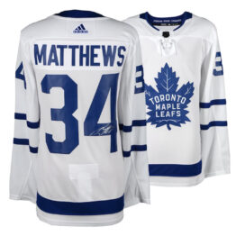 Auston Matthews Autographed Toronto Maple Leafs White Adidas Jersey