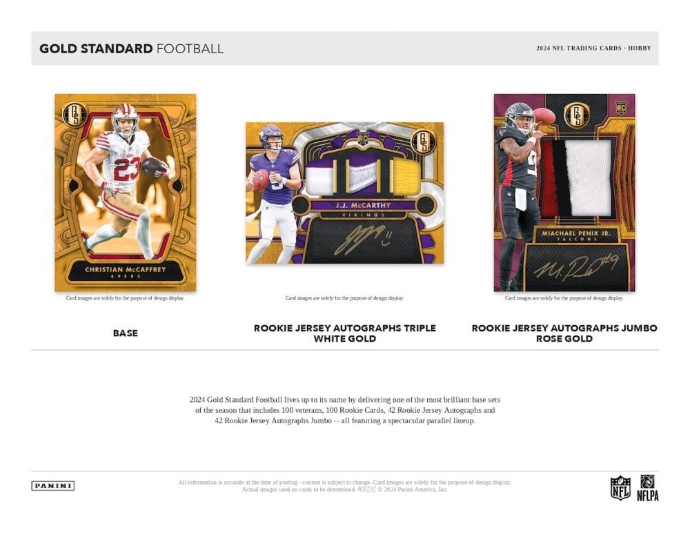 2024 PANINI GOLD STANDARD FOOTBALL HOBBY BOX Breakaway Sports Cards