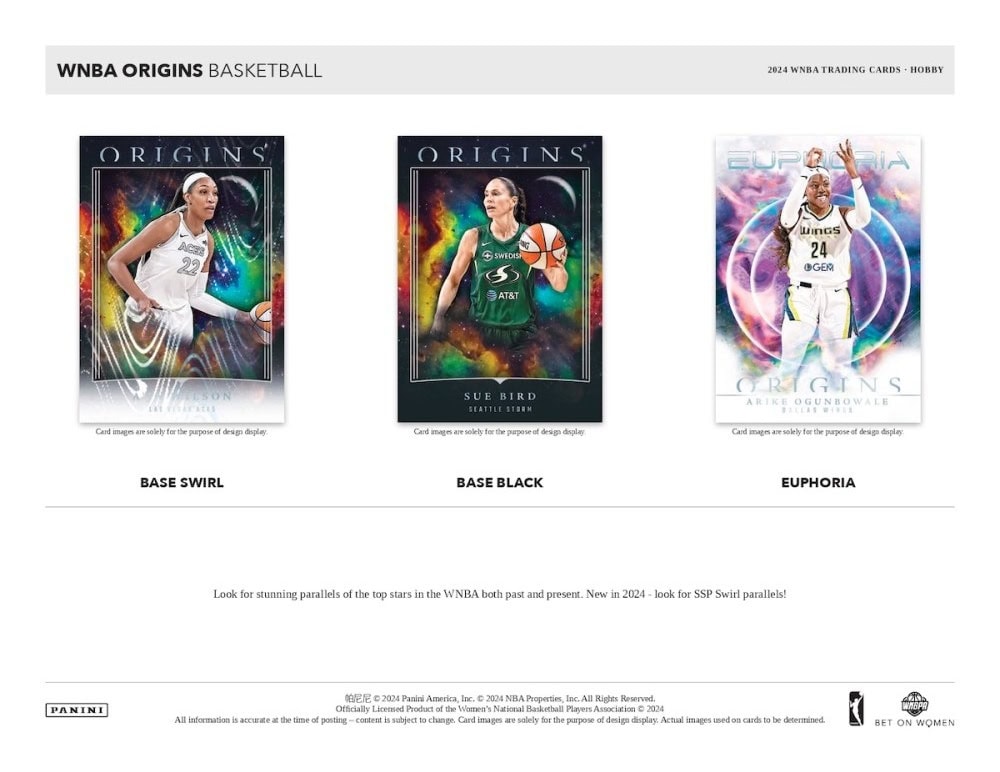 2024 PANINI WNBA ORIGINS BASKETBALL HOBBY BOX Breakaway Sports Cards