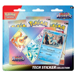 Pokemon Scarlet and Violet Prismatic Evolutions Glaceon Tech Sticker Collection