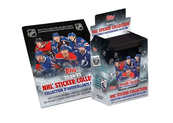 2024-25 Topps NHL Hockey Sticker Box and Album Combo