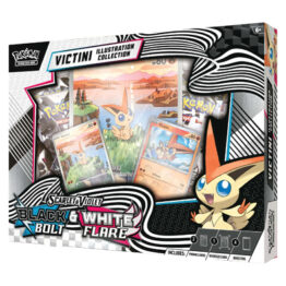 Pokemon Scarlet and Violet Black Bolt & White Flare Unova Victini Illustration Collection Box