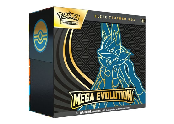 Mega Evolution Lucario Elite Trainer Box Image Pokemon Mega Evolution Lucario Elite Trainer Box