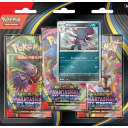 Pokemon Mega Evolution Phantasmal Flames Weavile 3 Pack Blister