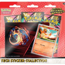 Pokemon Mega Evolution Ascended Heroes Charmander Tech Sticker Collection