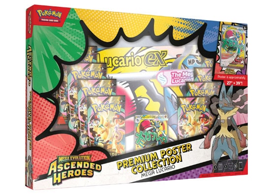 Pokemon Ascended Heroes Mega Lucario Premium Poster Collection Box Pokemon Mega Evolution Ascended Heroes Mega Lucario Premium Poster Collection Box