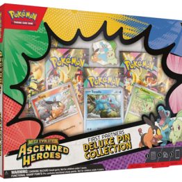 Pokemon Mega Evolution Ascended Heroes First Partners Deluxe Pin Collection Box
