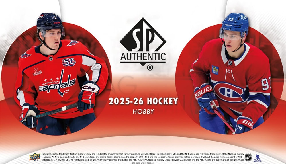 2025-26 Upper Deck SP Authentic Hockey Hobby Box