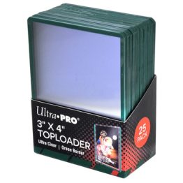Ultra Pro Green Border Toploaders