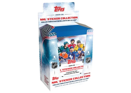 2025-26 Topps NHL Hockey Sticker Box