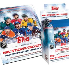 2025-26 Topps NHL Hockey Sticker Box and Album Combo