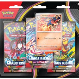 Pokemon Mega Evolution Chaos Rising Charmeleon 3 Pack Blister