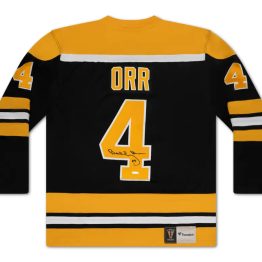UDA Bobby Orr Autographed Black Boston Bruins Jersey