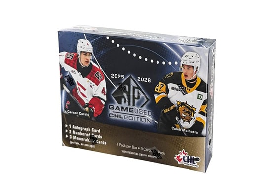 2025-26 Upper Deck CHL SP Game Used Hockey Hobby Box