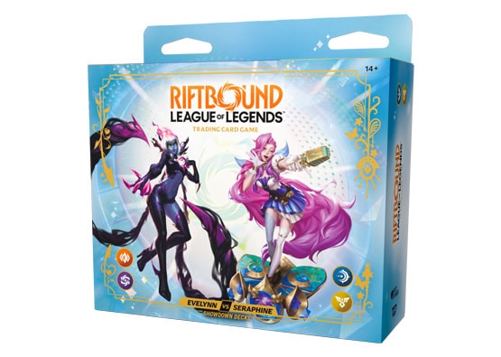 Radiance Showdown Deck Image Riftbound League of Legends Radiance Evelynn vs Seraphine Showdown Deck Set